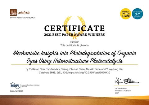 Catalysts 2021 Best Paper Award Certificate - 2019 Review.jpg